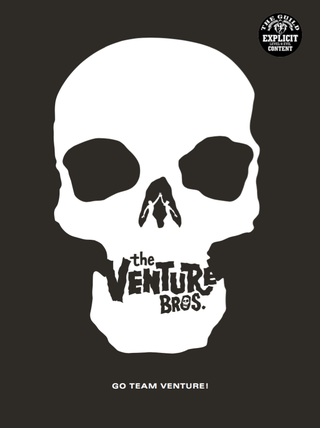 The cover for Go Team Venture! The Art and Making Of The Venture Bros.